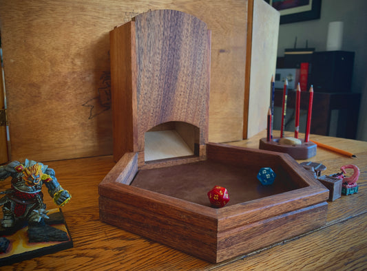 Large dice tower and tray